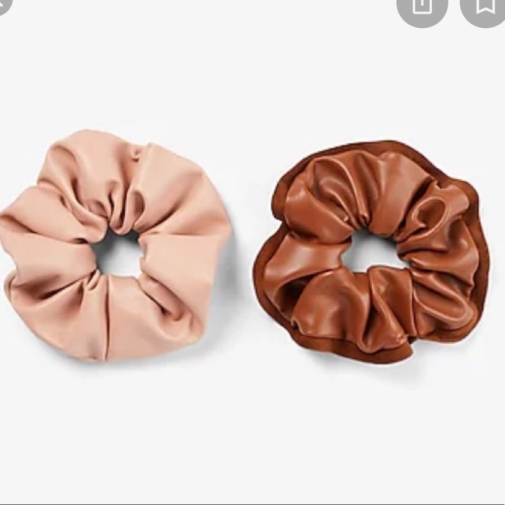 express leather scrunchies